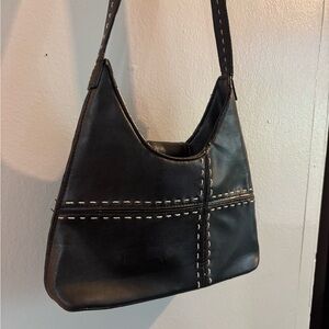 Stitched Cross black ~ Shoulder Bag